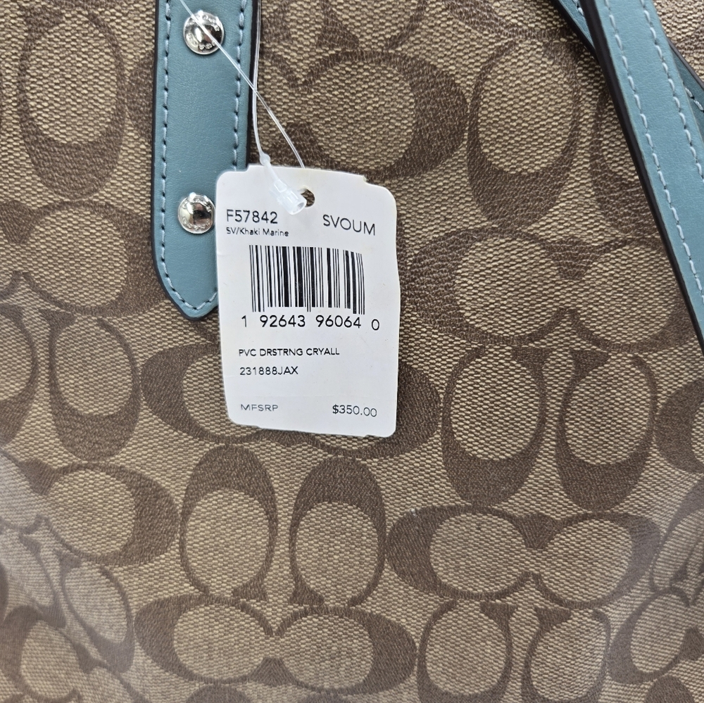 Coach PVC Drawstring Carryall Canvas - Picture 7 of 16